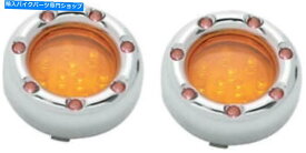 クロームパーツ Arlen Ness Fire Ring Type 1157 LED T / SベゼルデュアルサーキットLEDクロム/ wht /琥珀色 Arlen Ness Fire Ring Type 1157 LED T/S Bezels Dual Circuit LED Chrome/Wht/Amber