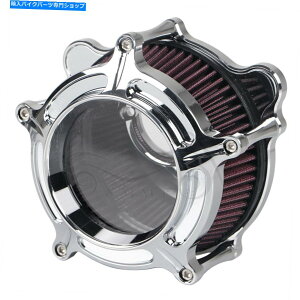 N[p[c n[[c[O[hOCĥ߂̃NGbWNAtF[Xv[gGAN[ibhtB^[ Chrome Edge Clear Faceplate Air Cleaner Red Filter For Harley Touring Road Glide