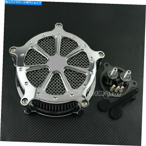 N[p[c N[GAN[i[O[̋zCtB^[tBbgn[[c[OgP2017-2019 Chrome Air Cleaner Gray Intake Air Filter Fit For Harley Touring Trike 2017-2019