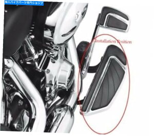 �N���[���p�[�c Heritage Susfail / Fat Boy / Road Glide�̂��߂�Chrome Airflow���C�_�[�t�b�g�{�[���L�b�g Chrome Airflow Rider Footboard Kit For Heritage Softail/Fat Boy/Road Glide�y���s�A���i�z