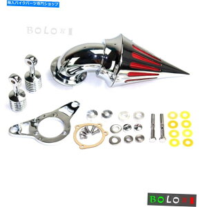 N[p[c n[[_Cî߂̃I[goCrbgR[XpCNJo[GACe[NN[i[tB^[Lbg Motorcycle Billet Cone Spike Cover Air Intake Cleaner Filter Kit For Harley Dyna