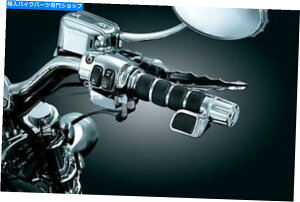 N[p[c NCLN[v~AISOObvW /֊sXbg{Xn[[P[uRg[ Kuryakyn Chrome Premium ISO Grips w/ Contour Throttle Boss Harley Cable Control