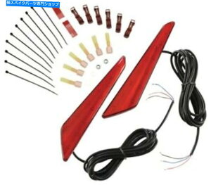 N[p[c NLED}[J[CgbhY\52-953Rz_GL1800S[hEBO2018-2019 Show Chrome LED Marker Lights Red Lens #52-953R Honda GL1800 Gold Wing 2018-2019