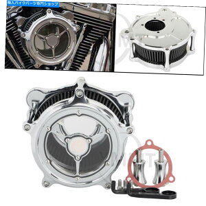 N[p[c Harley Dyna Electra Street Tri Glidê߂̃NNAGAN[i[ێtB^[ Chrome Clear Air Cleaner Intake Filter for Harley Dyna Electra Street Tri Glide