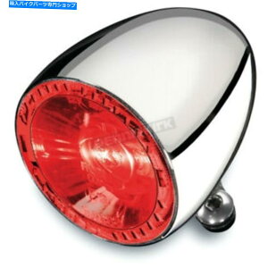 �N���[���p�[�c �P�����}���N���[�����A����/�u���[�L�e100 Rb Taillight W /���b�h�����Y - 2860 Kellermann Chrome Rear Run/Brake Bullet 100 RB Taillight w/Red Lens - 2860�y���s�A���i�z
