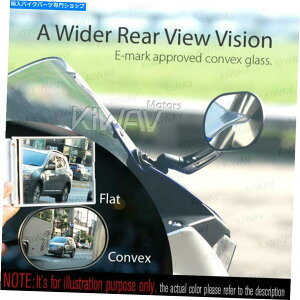 N[p[c tFAO~[ubNX^[NXNGAN[A_v^Ducati 1199 Panigale 14 'Ɏ܂܂ Fairing Mirrors black STARK square chrome adapter fits Ducati 1199 Panigale 14'