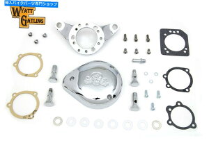 N[p[c Chrome Wyatt GatlingGAN[iAZuHarley-DavidsontBbg Chrome Wyatt Gatling Air Cleaner Assembly fits Harley-Davidson