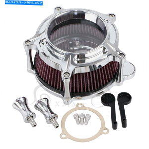 N[p[c Harley Touring 08-16 Electra Glide FL̂߂̃NNAGAN[i[ێtB^[ Chrome Clear Air cleaner Intake Filter For Harley Touring 08-16 Electra Glide FL