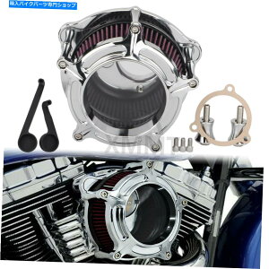 N[p[c Harley Electra Glide Fat Boy flfbs 114 CVÔ߂̃N[GAN[i[zCtB^[ Chrome Air Cleaner Intake Filter For Harley Electra Glide Fat Boy FLFBS 114 CVO