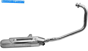 N[p[c YAMAHA YBR125 2005ȍ~̒YfChromeGL][XgVXeEFI܂͏Kł͂Ȃ Yamaha YBR125 2005 Onward Carb Models Chrome Exhaust System NOT EFI Or Custom