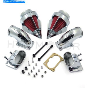 N[p[c Boulevard M109RpHongk ChromefAXpCNbhGAN[i[ێLbg HongK Chrome Dual Spike Red Air Cleaner Intake Kit For Suzuki Boulevard M109R