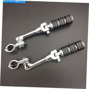 �N���[���p�[�c Harley Sportster 883 XL 1200 /�����̂��߂�1/4 �N�����v�ƃN���[���t�b�g�y�O Chrome Foot Pegs with 1 1/4 Clamps For Harley Sportster 883 XL 1200/Triumph�y���s�A���i�z
