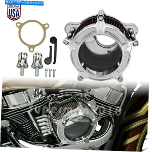 N[p[c Harley M8 Heritage Classic Fat Bob̂߂Chrome Clacity Air CleanerێtB^[ Chrome Clarity Air Cleaner Intake Filter For Harley M8 Heritage Classic Fat Bob