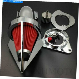 N[p[c vulcan 95-12̂߂̃NI[goCR[XpCNGACe[NN[i[tB^[ Chrome Motorcycle Cone Spike Air Intake Cleaner Filter For Kawasaki Vulcan 95-12