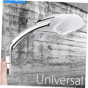 N[p[c f[TEBO~[N[bLXl[Nwbhu[^gI[goC Medusa wing mirrors chrome plated snake headed blue-tinted motorcycle