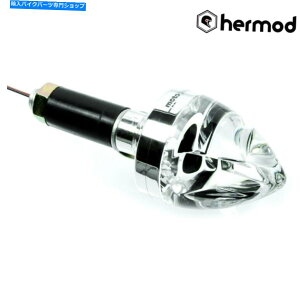 �N���[���p�[�c MotoGadget M Blaze Cone LED�I�[�g�o�C�o�[�G���h���T�C�h�C���W�P�[�^�[ - �N���� Motogadget M Blaze Cone LED Motorcycle Bar End Left Side Indicator - Chrome