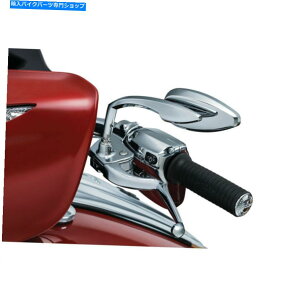 N[p[c Kuryakyn 1707n[[\tg_CiX|[cX^[FL FXN̂߂̃eBAhbv~[ Kuryakyn 1707 Teardrop Mirrors for Harley Softail Dyna Sportster FL FX Chrome
