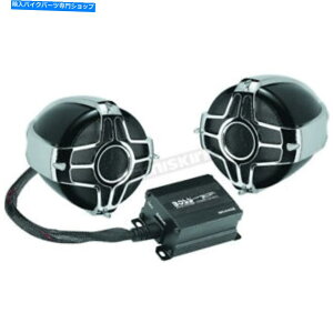 N[p[c {XI[fBIubN/N[600bgu[gD[X3C`Xs[J[Lbg - MC440B Boss Audio Black/Chrome 600-Watt Bluetooth 3 in. Speaker Kit - MC440B