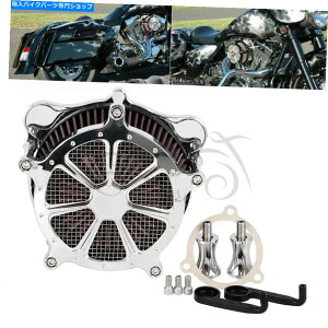 N[p[c Harley Street Glide Flhx Suftail Flss FlstnpN[GAN[i[zCtB^[ Chrome Air Cleaner Intake Filter For Harley Street Glide FLHX Softail FLSS FLSTN