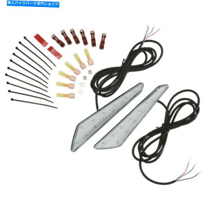 N[p[c Show Chrome LED}[J[Cg - NAY/ԐFLED - GL1800 | 52-923r. Show Chrome LED Marker Lights - Clear Lens/Red LEDs - GL1800 | 52-923R