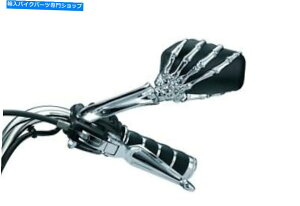 N[p[c NALXPgnh~[N[/ubNW /n[[pn[hEFA1759 Kuryakyn Skeleton Hand Mirrors Chrome/Black w/ Mounting Hardware for Harley 1759