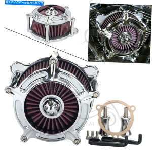 N[p[c Harley Electra Glide FLTR FLHR FLHX 2008-16̂߂̃N[GAN[i[zCtB^[ Chrome Air Cleaner Intake Filter For Harley Electra Glide FLTR FLHR FLHX 2008-16