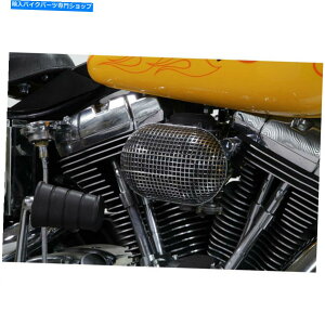 N[p[c Harley Suftail Dyna FL FXpV-Twin Chrome Oval MeshGAN[i[Lbg V-Twin Chrome Oval Mesh Air Cleaner Kit for Harley Softail Dyna FL FX