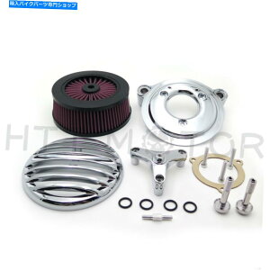 N[p[c '08 -'16c[OW /IWi50mmXbg{fBN̂߂̃OGAN[i[Lbg Grille Air Cleaner Kit For '08-'16 Touring w/Original 50mm Throttle Body Chrome