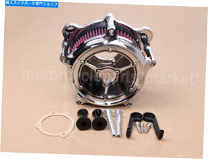 N[p[c ChromeGAN[i[RSDێ惌bhtB^[tBbgn[[\tg_Ci1993-2015 Chrome Air Cleaner RSD Intake Red Filter Fit For Harley Softail Dyna 1993-2015