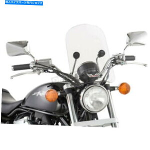 N[p[c XbvXg[}14 InBNA[XXg[EChV[hW /Nn[hEFA - HD-3CHR-C Slip Streamer 14 in. Clear Tombstone Windshield w/Chrome Hardware - HD-3CHR-C