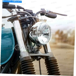 N[p[c KiwavwbhCgN[{g}Eg5 3/4 "BMW Triumph HarleyI[goCLHD KiWAV headlight chrome bottom mount 5 3/4" for BMW Triumph Harley motorcycle LHD