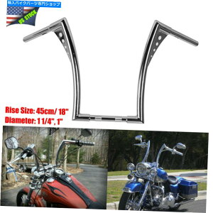 N[p[c Harley Flst FXST Sportster XLJX^̂߂̐V18 "apenK[nho[ New 18" Rise Ape Hanger Handlebar For Harley FLST FXST Sportster XL Custom
