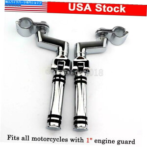 N[p[c 1 "z_S[hEBOGL 1100 1200 1500 1800 F6B̂߂̃NtbgyO}EgNv 1" Chrome Foot Pegs Mount Clamps For Honda Goldwing GL 1100 1200 1500 1800 F6B