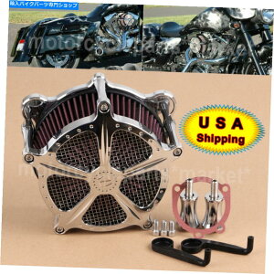 N[p[c Harley Dyna Street Bob Road Glide Softail̂߂̃N[GAN[i[zCtB^[ Chrome Air Cleaner Intake Filter For Harley Dyna Street Bob Road Glide Softail
