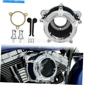 N[p[c Harley Suphail Trike Dynac[Ô߂̃N[GAN[i[ێtB^[tBbg Chrome Air Cleaner Blue Intake Filter Fit For Harley Softail Trike Dyna Touring