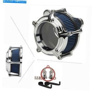 N[p[c Harley Touring Flhx Fltr Dyna Softail̂߂̃NAN[GAN[i[ێtB^[ Clear Chrome Air Cleaner Intake Filter For Harley Touring FLHX FLTR Dyna Softail