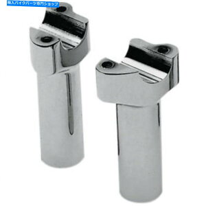 N[p[c hbOXyVeBN[4.5 "obt@[Xg[g1"nho[YCU[ Drag Specialties Chrome 4.5" Buffalo Straight 1" Handlebars Risers For Harley