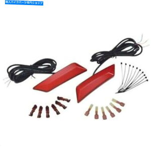 N[p[c 13-18̂߂̃NLEDtgtF_[Cg\Spyder RT RSR ST STS Show Chrome Red LED Front Fender Lights for 13-18 Can-Am Spyder RT RSR ST STS