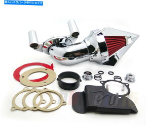 N[p[c 08~12n[[_CiGNgOChtcA[p̃GAN[iLbggCAON Air Cleaner Kits Triangle Chrome For 08- 12 Harley Dyna Electra Glide Flhx Tour