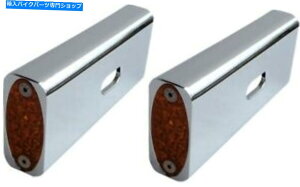 N[p[c v1уXeXtF_[XgbgLED}[J[CgN[Ao[909105 Pro-One Performance Stealth Fender Strut LED Marker Lights Chrome Amber #909105