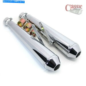 N[p[c jo[TN[KzTCT[/}t[/JX^/JtF[T[ Universal Chrome megaphone Silencers/ Mufflers/ Custom/ Cafe Racer