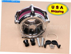 N[p[c Harley Sportster 1200 883ACAXL883N̂߂̃NRSDGAN[i[ێtB^[ Chrome RSD Air Cleaner Intake Filter For Harley Sportster 1200 883 Iron XL883N