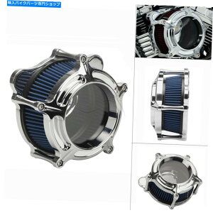 N[p[c Harley Dyna FXDLS\tgc[Ô߂ChromeGAN[i[ێtB^[tBbg Chrome Air Cleaner Blue Intake Filter Fit For Harley Dyna FXDLS Softail Touring