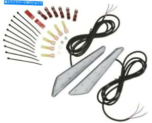 N[p[c Show Chrome LED}[J[Cg/NAYHONDA GL1800S[hEBO2018-2019 Show Chrome LED Marker Lights Red/Clear Lens Honda GL1800 Gold Wing 2018-2019