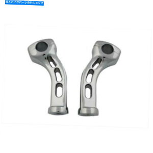 N[p[c 1C`nho[Yn[[fpN[5-1 / 2 "XbgtvobNCU[ Chrome 5-1/2" Slotted Pullback Risers for 1" Handlebars Harley Models