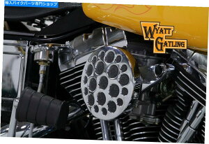 N[p[c Chrome Wyatt GatlingGAN[iAZuHarley-DavidsontBbg Chrome Wyatt Gatling Air Cleaner Assembly fits Harley-Davidson