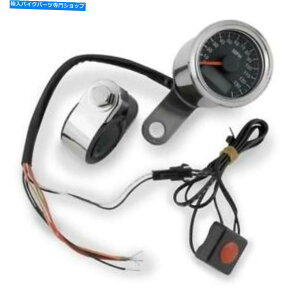 N[p[c fW^sdq~jXs[h[^[ Biker's Choice Electronic Mini Speedometer With Digital Odometer Chrome Black