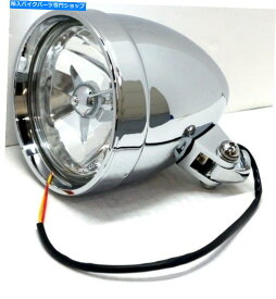 クロームパーツ チョッパーまたはカスタムオートバイヘッドライトクラシックコブラクロム CHOPPER OR CUSTOM MOTORCYCLE HEADLIGHT CLASSIC COBRA CHROME【並行輸入品】