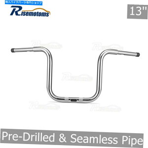 �N���[���p�[�c 1-1 / 4�C���`�N����13 ''�~�jAPE�n���K�[�o�[�n���h���o�[�Y�p�n�[���[���[�h�O���C�h�t���[ 1-1/4 inch Chrome 13'' Mini Ape Hanger Bar Handlebars For Harley Road Glide FLTR�y���s�A���i�z