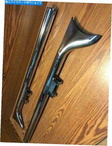 N[p[c Chrome 36 "Xg[gtBbVe[GL][XgpCvtBbgn[[c[OFLT 1995UP Chrome 36" Straight Fishtail Exhaust Pipes fits Harley Touring FLT 1995 & Up